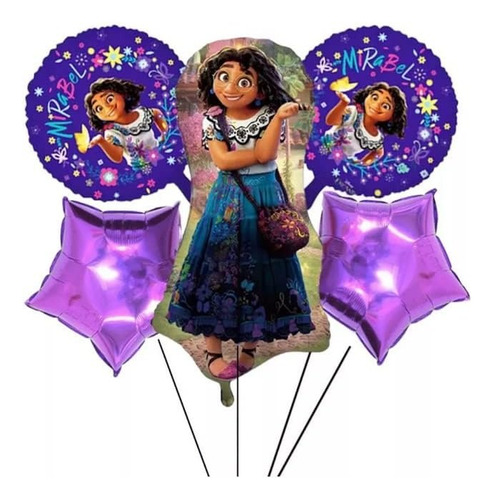 Globos Metalicos Kit De Encanto Mirabel Fiestas Decorativas