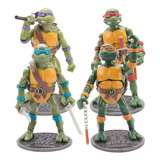 Tmnt Tortugas Ninja Colección X 4 Figuras