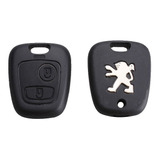 Carcasa 206 207 Telemando Control Llave Logo Peugeot B08a