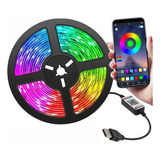 Tira De Luz Led App Bluetooth Control 5050 Tiras Led Rgb 5m