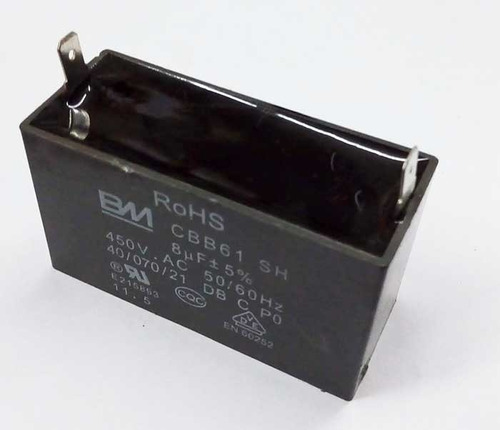 Capacitor Ventilador Encapsulado 8uf 450v C/terminales