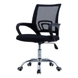 Silla De Escritorio Shremwood 810 810ngf Ergonómica  Negra Con Tapizado De Mesh