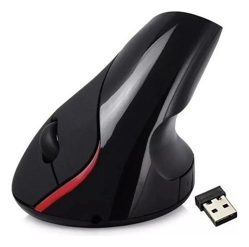 Mouse Vertical Inalámbrico Recargable Weibo  Wb-881 Negro