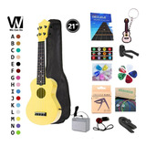 Kit Ukelele Acústico 21 C Ukulele Electro Soprano Par Niños