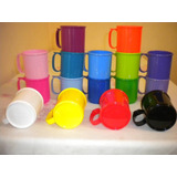 Tazas Plasticas Jarrito Exc Calid. X 35 Unidades Elecc Color