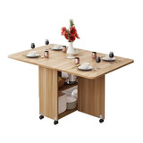 Mesa Plegable Moderna Bossa Miray Comedor Minimalista 140cm