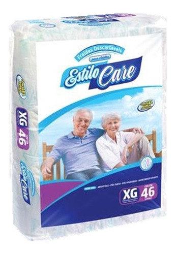 Fraldas Para Adultos Descartáveis Estilo Care  Geriatrica Xg X 46 U