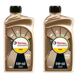 Kit X 2 Lts De Aceite Total Quartz 9000 5w-40 Nafta Y Diesel