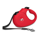 Correa Retractil Para Perro Correa De 5 M Mediana Fancy Pets Color Roja