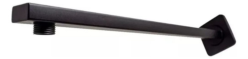 Brazo Cuadrado 40cm Para Regadera Acer/inox Negro Mate