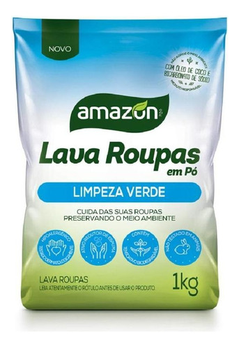 Sabão Lava Roupas Amazon Em Pó - Sache 1kg