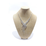 Exhibidor Busto Collares Cadenas Bijouterie Arpillera Grande