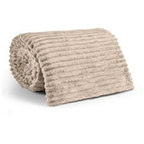 Cobertor Manta Canelada Solteiro Dupla Face Soft Confortável