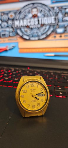 Relógio Seiko 5 Automático - 7009 - Dourado