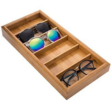 Caja De Almacenamiento Para Gafas De Sol (bambú 6 Ranuras)