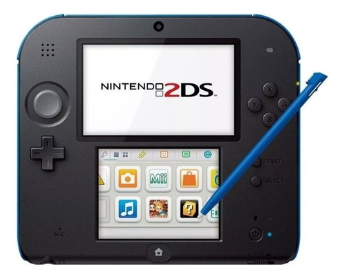 Nintendo 3ds 2ds Standard Cor  Preto E Azul