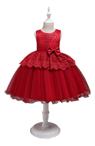 Vestido De Princesa Tutú De Malla For Niñas .