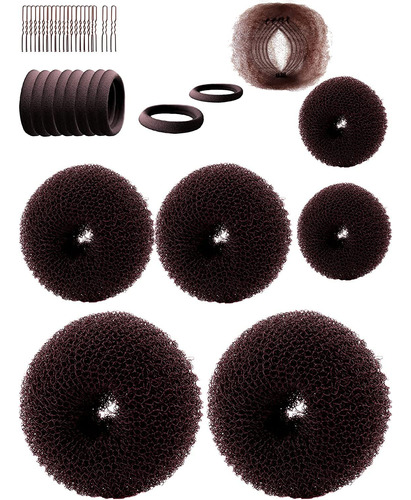 Moldeador De Donas Para El Cabello (2 Pequenas, 2 Medianas,