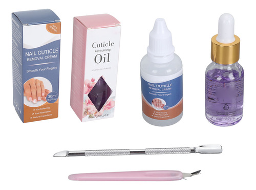 Kit Para El Cuidado De Cutículas De Uñas, Aceite Nutritivo,