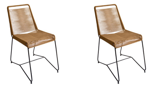 Sillas Tulum Rattan Jardin Yute O Pvc X2und /envio Gratis/