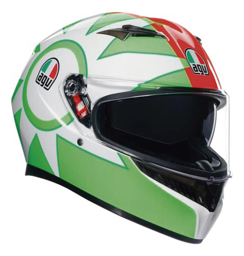 Casco Agv K-3 Rossi Mugello 2018 Con Plk