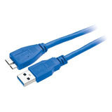 Cabo Usb 3.0 A Macho X Micro Usb B Macho 2m Seagate Azul