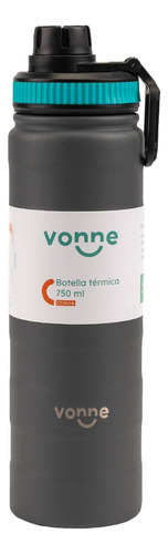 Termo Vonne Ccn016 De Acero Inoxidable 750ml Negro