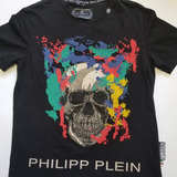 Playera Philipp Plein Hombre Colores Y Brillos Nuevo