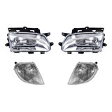 2 Faros + 2 Cuartos Depo Para Peugeot Partner 2004 A 2006