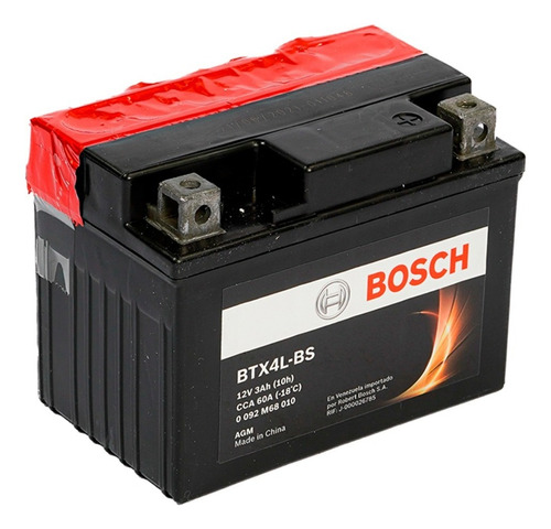 Bateria Moto Bosch Btx4l Honda Dio