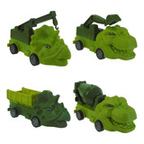 Mini Carrinhos Fricção Dinossauros Dino Carro Cars Caminhao Cor Verde-escuro