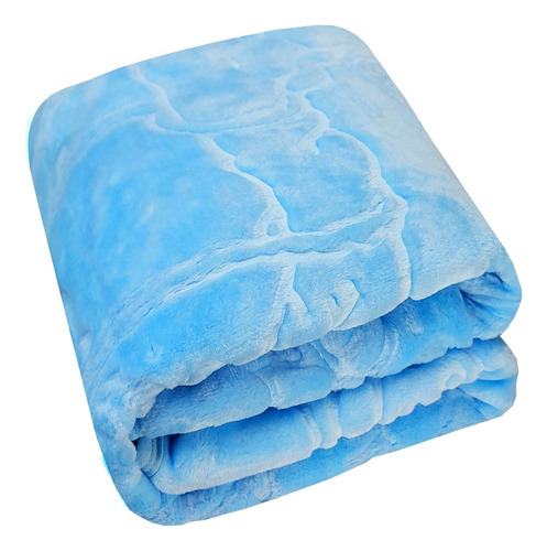 Cobertor Bebe Antialérgico Dias Frios Urso Azul Grosso Macio