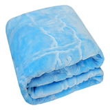 Cobertor Bebe Antialérgico Dias Frios Urso Azul Grosso Macio
