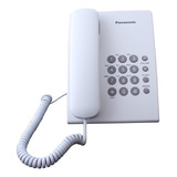 Teléfono Panasonic De Mesa  Kx-ts500fxw Fijo - Color Blanco