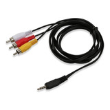 Cable De Audio 3x1 Plug 3,5mm A 3 Rca 1,5m Adaptador Estéreo