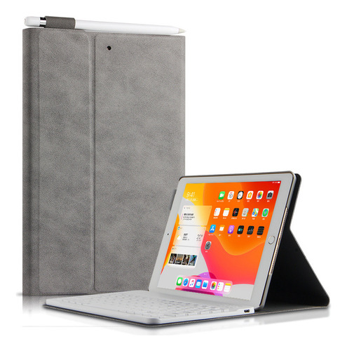 Funda Con Teclado Bluetooth Para iPad 8th Y 9th 10.2