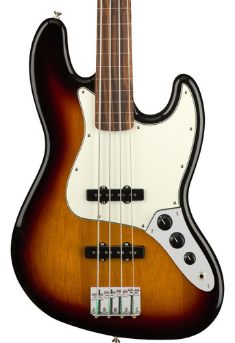 Baixo Elétrico Fender Player Jazz Bass Sunburst Fretless Body Finish, Envernizado, Número De Cordas, 4, Orientação À Direita