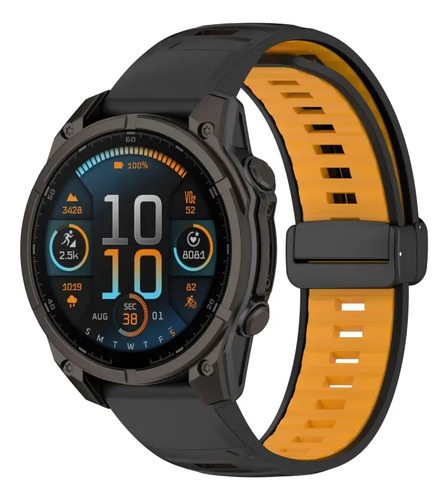 Correa De Reloj De Silicona Para Garmin Fenix 8 Amoled 51 Mm