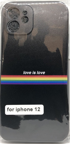 Para Para iPhone 12 / 12 Pro Carcasa Silicona - Love Is Love