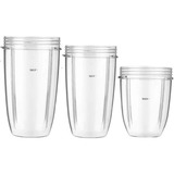 Paquete 3 Vasos Nutribullet Todas Las Medidas (18,24 Y 32oz)