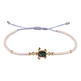 Kelitch Pulsera Con Abalorio De Tortuga De La Amistad, Pulse