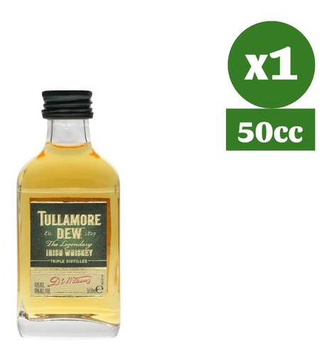 Miniatura Whiskey Irlandes Tullamore Dew 50cc 