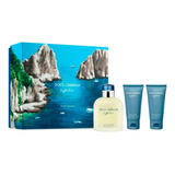 Perfume Light Blue 125ml Edt + Sg + As Set Para Hombre