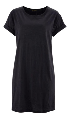 Camiseta Vestido Básica Plus Size Longa Confortavel