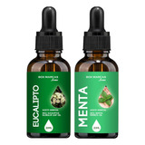 2 Aceites Esenciales Eucalipto Y Menta 20ml Aromaterapia
