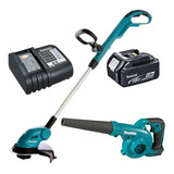 Aparador Dur181z-p+soprador Dub185zx2+car Dc18sd Makita