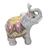 Figura Elefante Gris Claro Feng Shui 10 Cm, Decoración Suert
