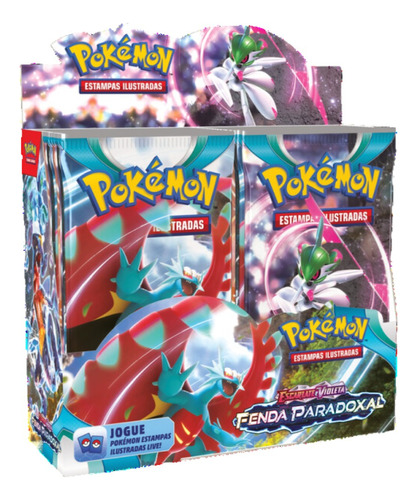 Box Booster 216 Cartas Ev4 Fenda Paradoxal Pokémon Tcg Copag