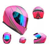 Casco Kov Blade Rosa Certificacion Dot Mica Tornasol