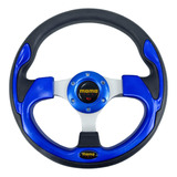 Volante Esportivo Tuning Azul 12  C Buzina Momo Italy 5311